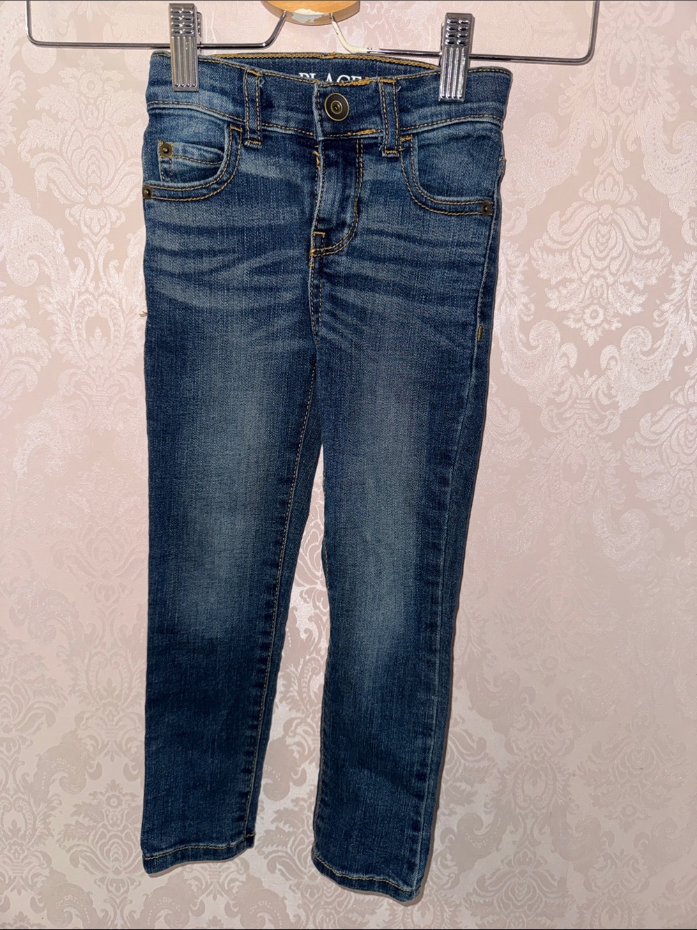 2/$15 The Children’s Place Boys' Skinny Jeans in Dark Blue Wash